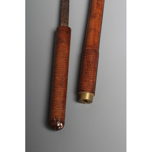 413 - A SWAGGER SWORD STICK, early 20th century, by Swaine & Adeney, the 13 1/2