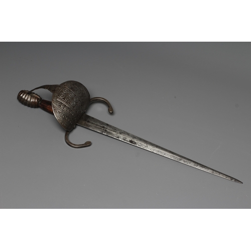414 - A 17TH CENTURY STYLE LEFT HAND DAGGER, 19th century, with 14