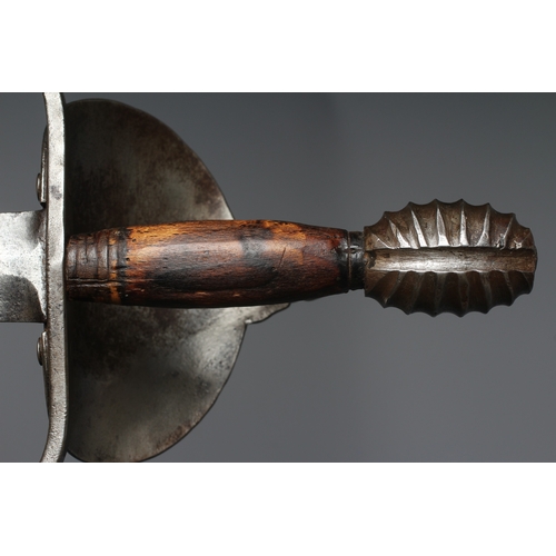 414 - A 17TH CENTURY STYLE LEFT HAND DAGGER, 19th century, with 14