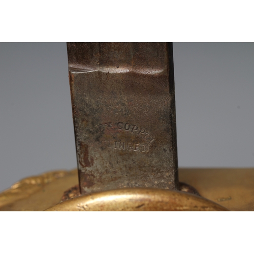 427 - A PRUSSIAN OFFICER'S SWORD by Alexander Coppel, Solingen, the 34