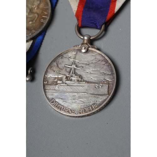 435 - A FAMILY OF FIRST WORLD WAR AND LATER MEDALS, comprising three medals awarded to Petty Officer J. Bo... 