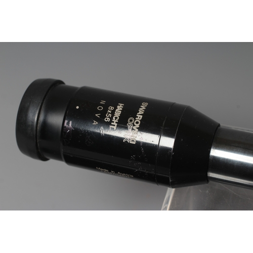 442 - TWO RIFLE SCOPES, comprising a Swarovski Habicht Nova 8x56, and a Deben DMO 4-16x56 