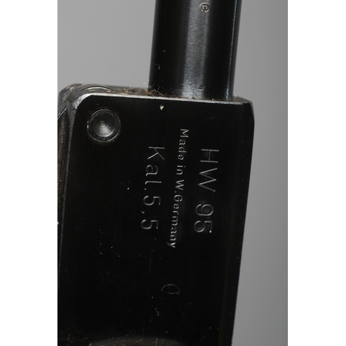 443 - A WEIHRAUCH HW95 .22 AIR RIFLE with brake barrel action, 16