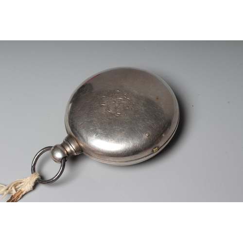 201 - A GEORGE IV SILVER PAIR CASED POCKET WATCH, Birmingham 1829, by Jn. Roberts, Ruabon (?), the dial wi... 