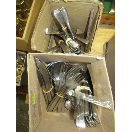 436 - TWO BOXES OF CUTLERY