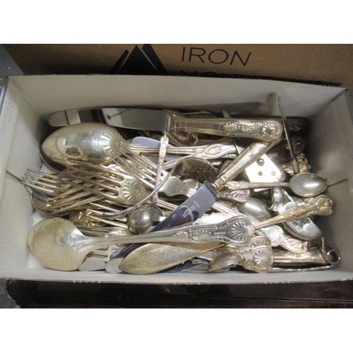 438 - BOX OF EPNS CUTLERY