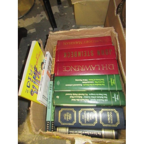 462 - BOX OF BOOKS INCLUDING STEINBECK AND POE
