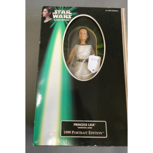 322 - Star Wars Adult Collector doll of Princess Leia, boxed, mint