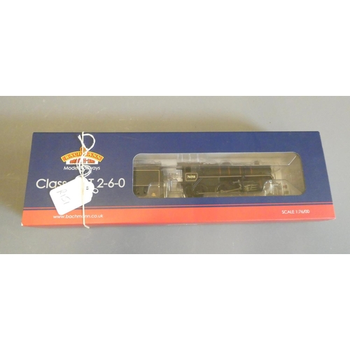 573 - Bachmann Standard 4MT BR in lined black, late Crest 76058, fitted with Hattons 21 pin decoder, boxed... 