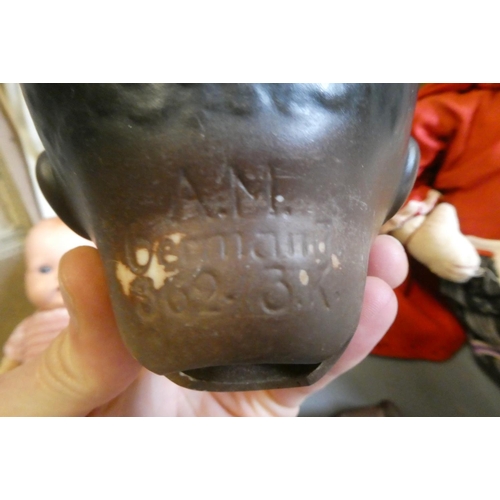 62 - Five vintage dolls, including two in original boxes (one by Lord Roberts Memorial Workshops), an AM ... 