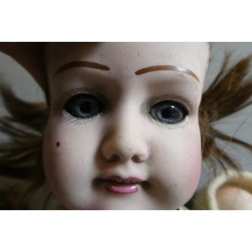 66 - Eight vintage and early 20th century dolls, including an AM 351 baby, a Heubach Koppelsdorf 300, thr... 