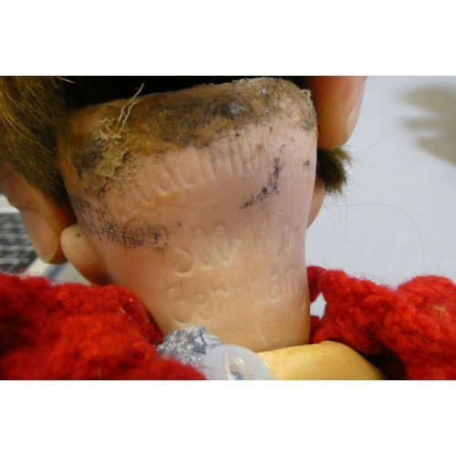 66 - Eight vintage and early 20th century dolls, including an AM 351 baby, a Heubach Koppelsdorf 300, thr... 