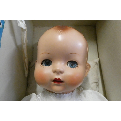 73 - Two Pedigree dolls, both in original blue Pedigree boxes, largest doll 18