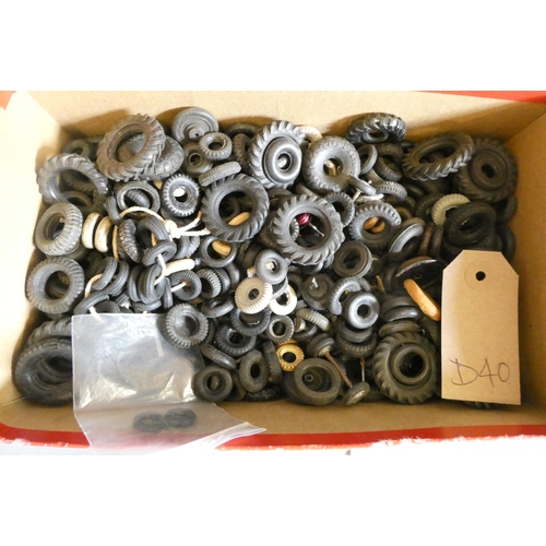 740 - Rubber tyres for diecast toy tractors, trucks and cars