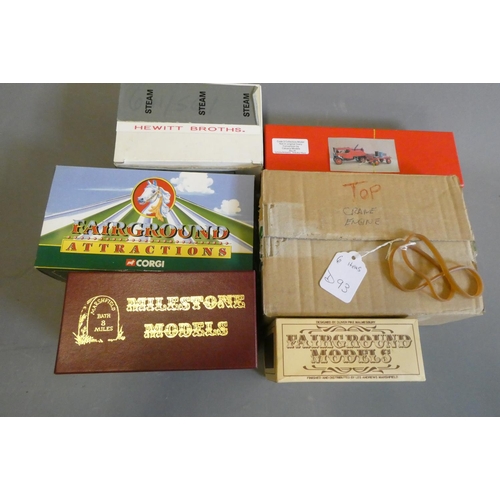 793 - Six steam engines including Foden, Garrett and Burrell, most items boxed, excellent