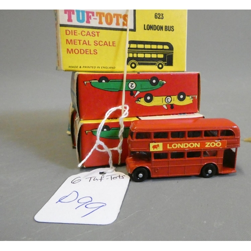 799 - Six Lone Star Tuf-Tots 623 London Buses, all items boxed, excellent