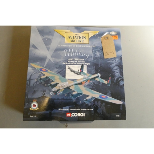 865 - Aviation Archive 1:144 scale Avro Lancaster Battle of Britain Memorial Flight. Boxed, mint