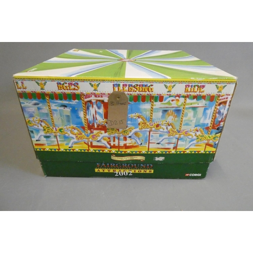 866 - Corgi Carters Circus Fowler Showmans Engine, dodgems truck and caravan and steam gallopers carousel,... 