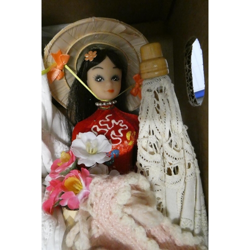 92 - Two Armand Marseille bisque socket head dolls, comprising a large 390 15 with blue glass sleeping ey... 