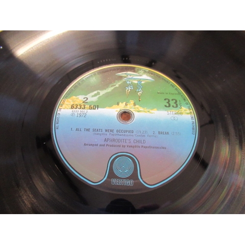105 - APHRODITE'S CHILD 666 NO. 633350 VERTIGO SPACESHIPS LABEL LP RECORDS