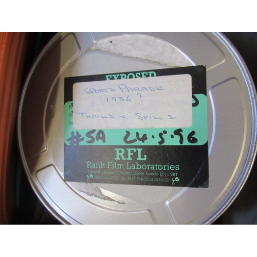 100 - LARGE BOX OF FILM REELS