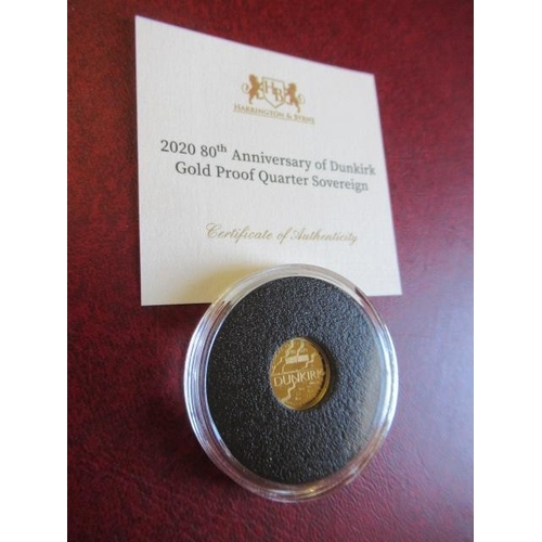 237 - 22CT ALDERNEY 2020 DUNKIRK QUARTER SOVEREIGN - 2G