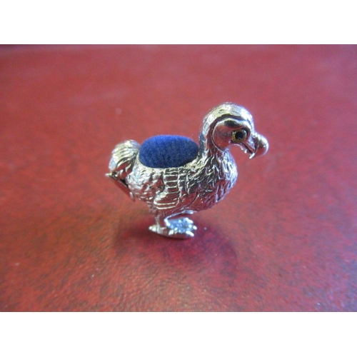 280 - SILVER DODO PIN CUSHION