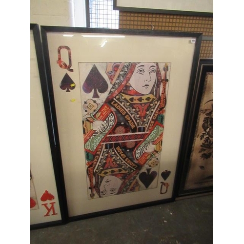 MODERN COLLAGE OF THE QUEEN OF SPADES