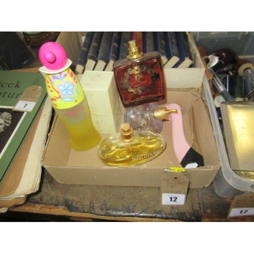 12 - SIX PERFUME BOTTLES