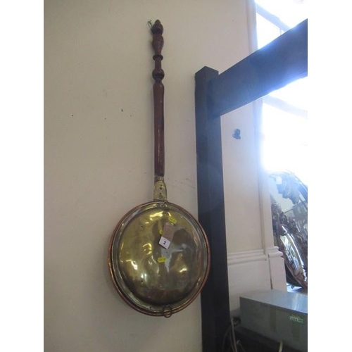 2 - COPPER AND BRASS BED WARMER