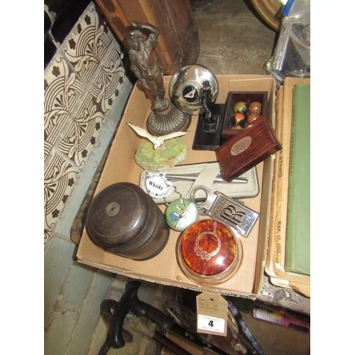 4 - BOX OF COLLECTABLES INCLUDING FIGURES