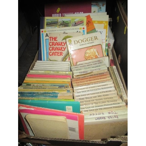 42 - BOX OF BEATRIX POTTER AND OTHER CHILDRENS BOOKS