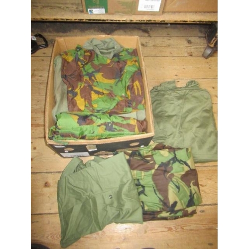43 - BOX OF MILITARY CLOTHING