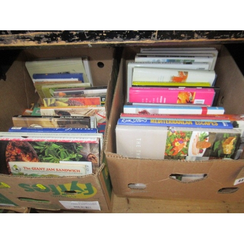 44 - TWO BOXES OF COOKERY BOOKS
