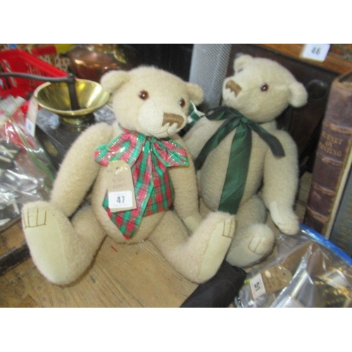 47 - TWO TEDDY BEARS