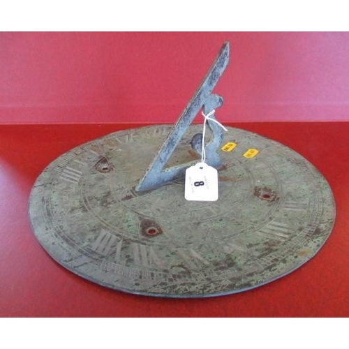8 - METAL SUN DIAL