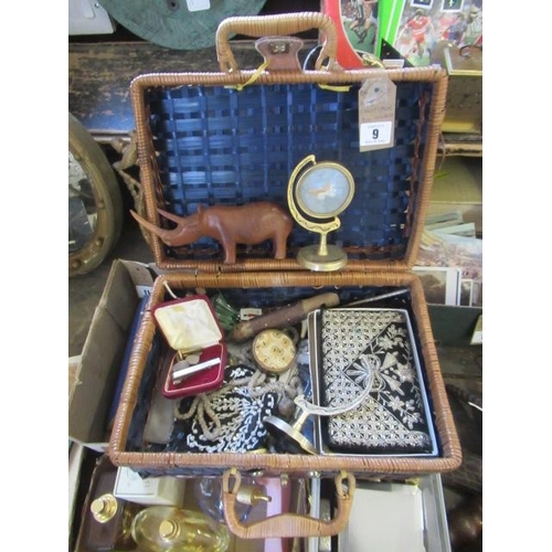9 - QUANTITY OF COLLECTABLES INCLUDING VINTAGE PURSES