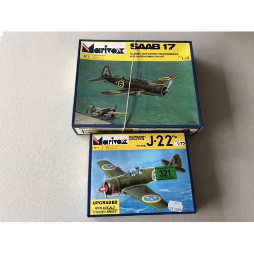 321 - marivox saab 17 & j-22 kits 1/72