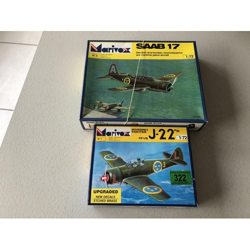 322 - marivox saab 17 & j-22 kits 1/72