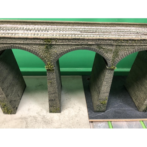 448 - hand built from 3 kits viaduct measuring 50