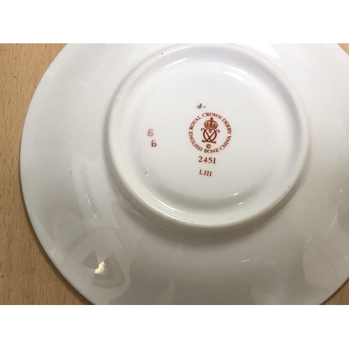 18 - royal crown derby 2451 cup and saucer