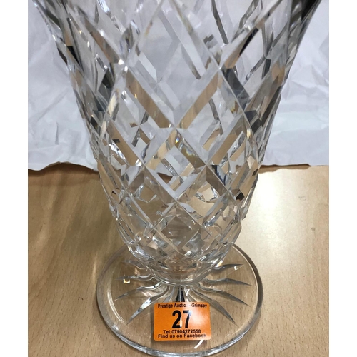 27 - large crystal vase 10