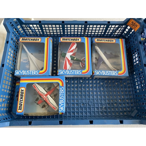 500 - box of matchbox sky busters