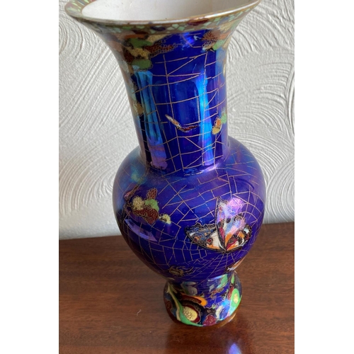 137 - carlton ware lustra vase with butterfly design 11