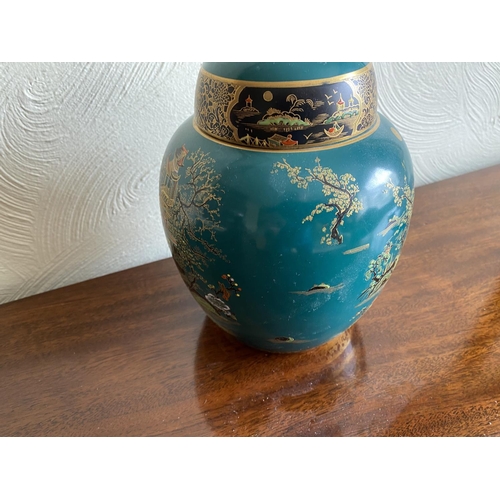 140 - oriental decorated large carlton ware ginger jar