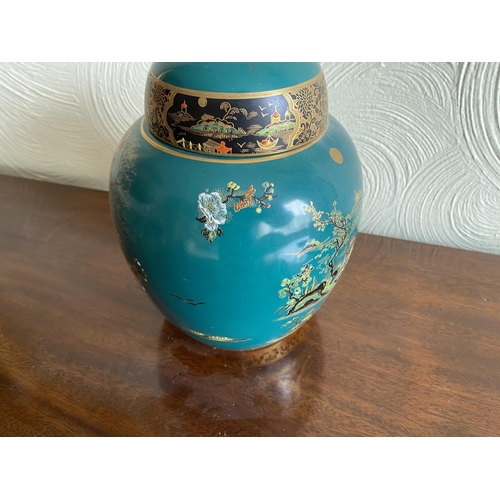 140 - oriental decorated large carlton ware ginger jar