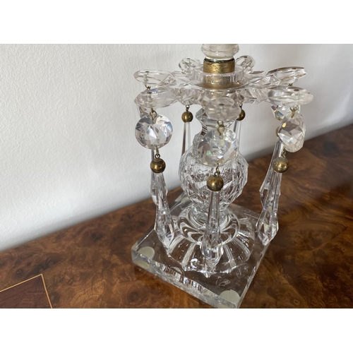 154 - Stunning cut glass georgian candlestick