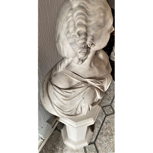 178 - madame du barry bust by augustin pajou c1773. a fantastic period female marble bust sculpture of mad... 