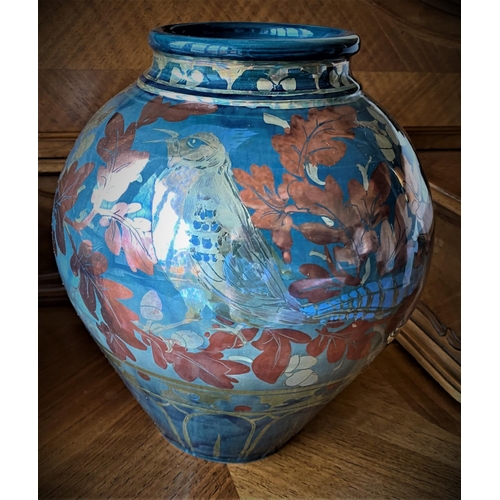 183 - large jcj vase with a very oriental feel commisioned piece