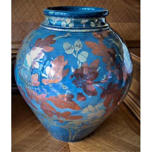 183 - large jcj vase with a very oriental feel commisioned piece